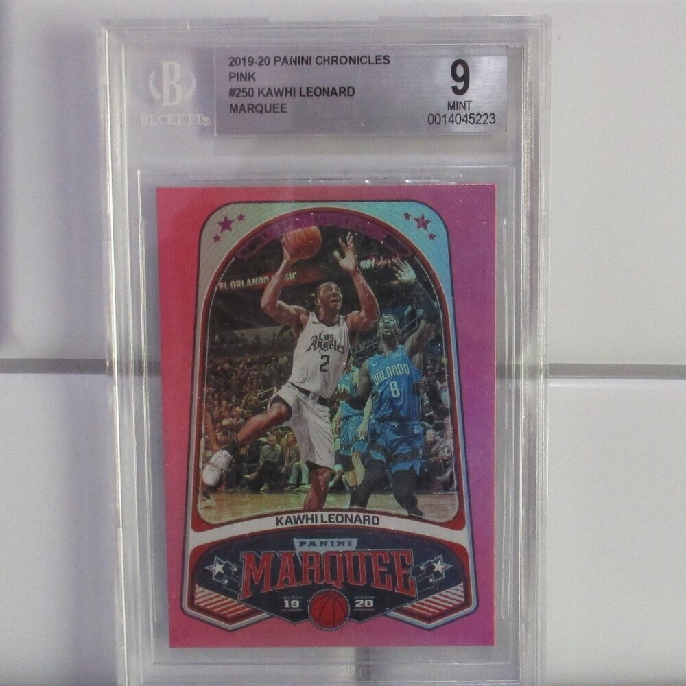 2019 PANINI CHRONICLES PINK #250 KAWHI LEONARD MARQUEE MINT 9